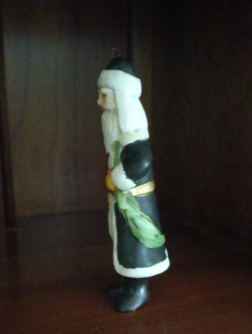 Vintage Old World Santa Claus Porcelain Ornament Figurine